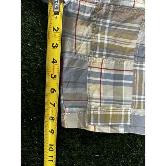 Tailor Vintage Authentic Indian Madras Westport Fit Patchwork Chino Shorts sz 30 - Picture 6 of 7